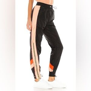 P.E Nation Revolve Black & Coral Zip-Ankle Track Pants Gen Z Joggers XS